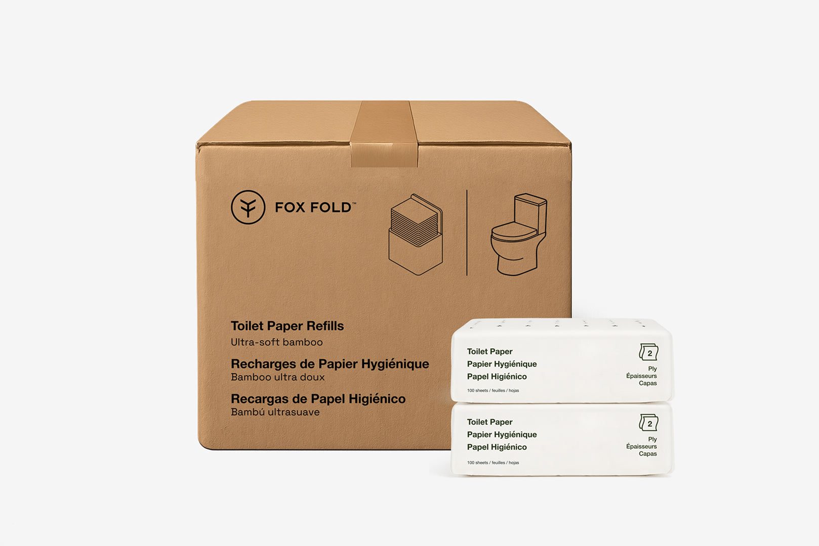 Fox Fold bulk refill case and packs